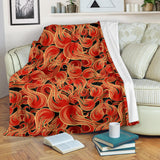 Fire Flame Pattern Premium Blanket