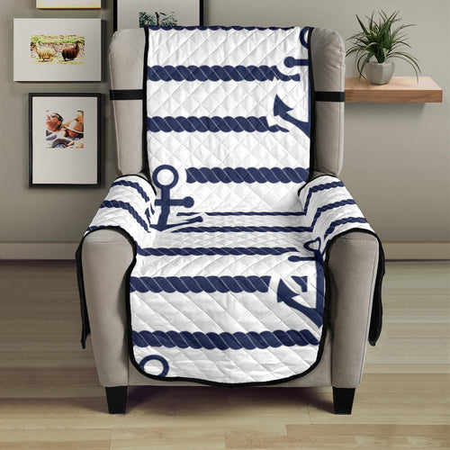 Anchor rope nautical  pattern Chair Cover Protector
