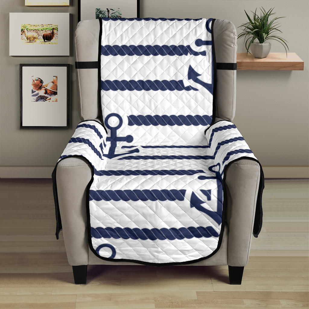 Anchor rope nautical  pattern Chair Cover Protector