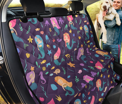 Beautiful Mermaid Fish Jellyfish Algae Other Marine World Dog Car Seat Covers