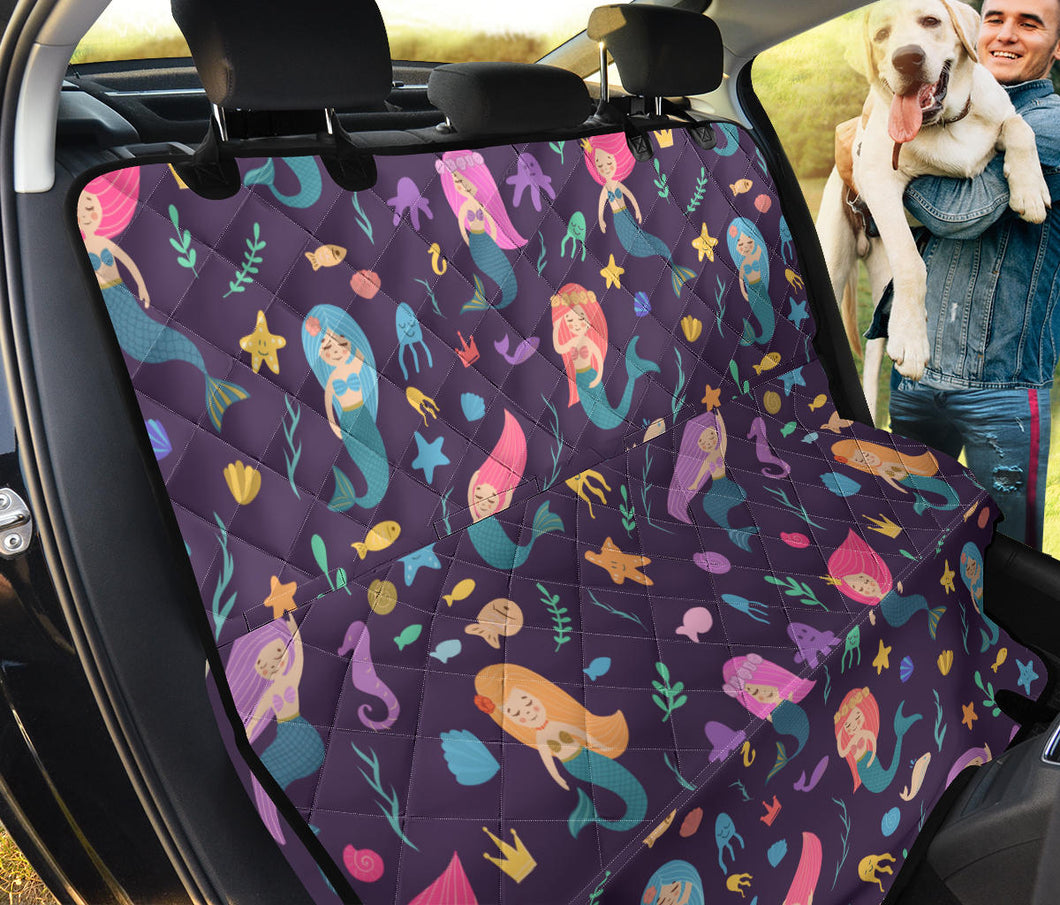 Beautiful Mermaid Fish Jellyfish Algae Other Marine World Dog Car Seat Covers