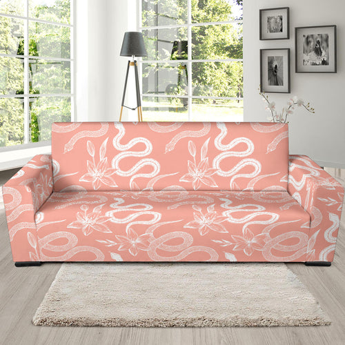 Snake Lilies Flower Pattern Sofa Slipcover