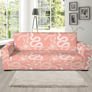 Snake Lilies Flower Pattern Sofa Slipcover