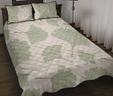 Ginkgo leaves pattern Quilt Bed Set
