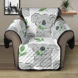 Hand drawn Koala leaves pattern Recliner Cover Protector