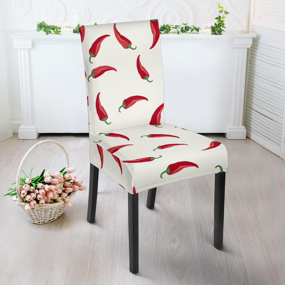 Chili Peppers Pattern Dining Chair Slipcover