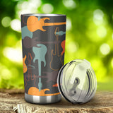 Electric Guitars Pattern Tumbler
