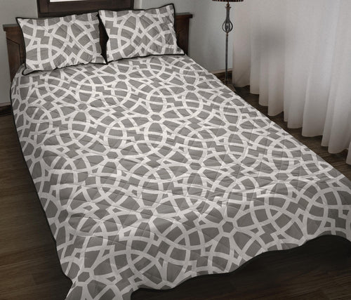 arabic gary pattern Quilt Bed Set