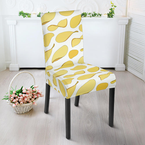 Potato Chips Pattern Print Design 02 Dining Chair Slipcover