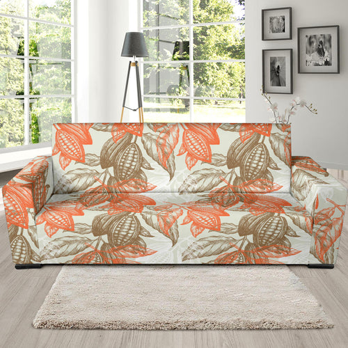 Cocoa Beans Cocoa Tree Pattern Sofa Slipcover