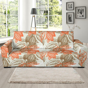Cocoa Beans Cocoa Tree Pattern Sofa Slipcover