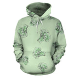 Broccoli Sketch Pattern Men Women Pullover Hoodie