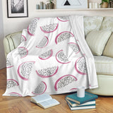 Dragon Fruit Pattern Premium Blanket