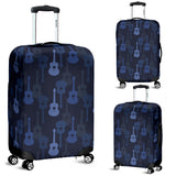 Blue Theme Guitar Pattern Luggage Covers