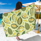 Durian Leaves Pattern Background Sarong