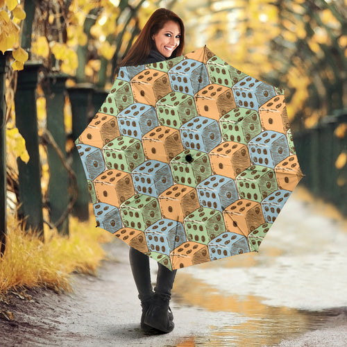 Dice Pattern Print Design 05 Umbrella
