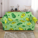Avocado Pattern Green Background Loveseat Couch Slipcover