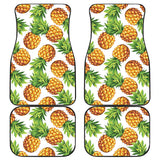Pineapples Design Pattern Front And Back Car Mats