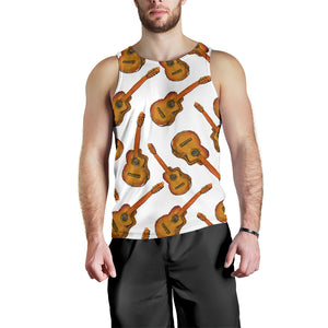 Paint Guitar Pattern Men Tank Top