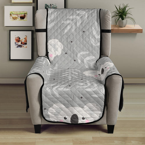 Cute koala leaves pattern Chair Cover Protector