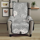 Cute koala leaves pattern Chair Cover Protector