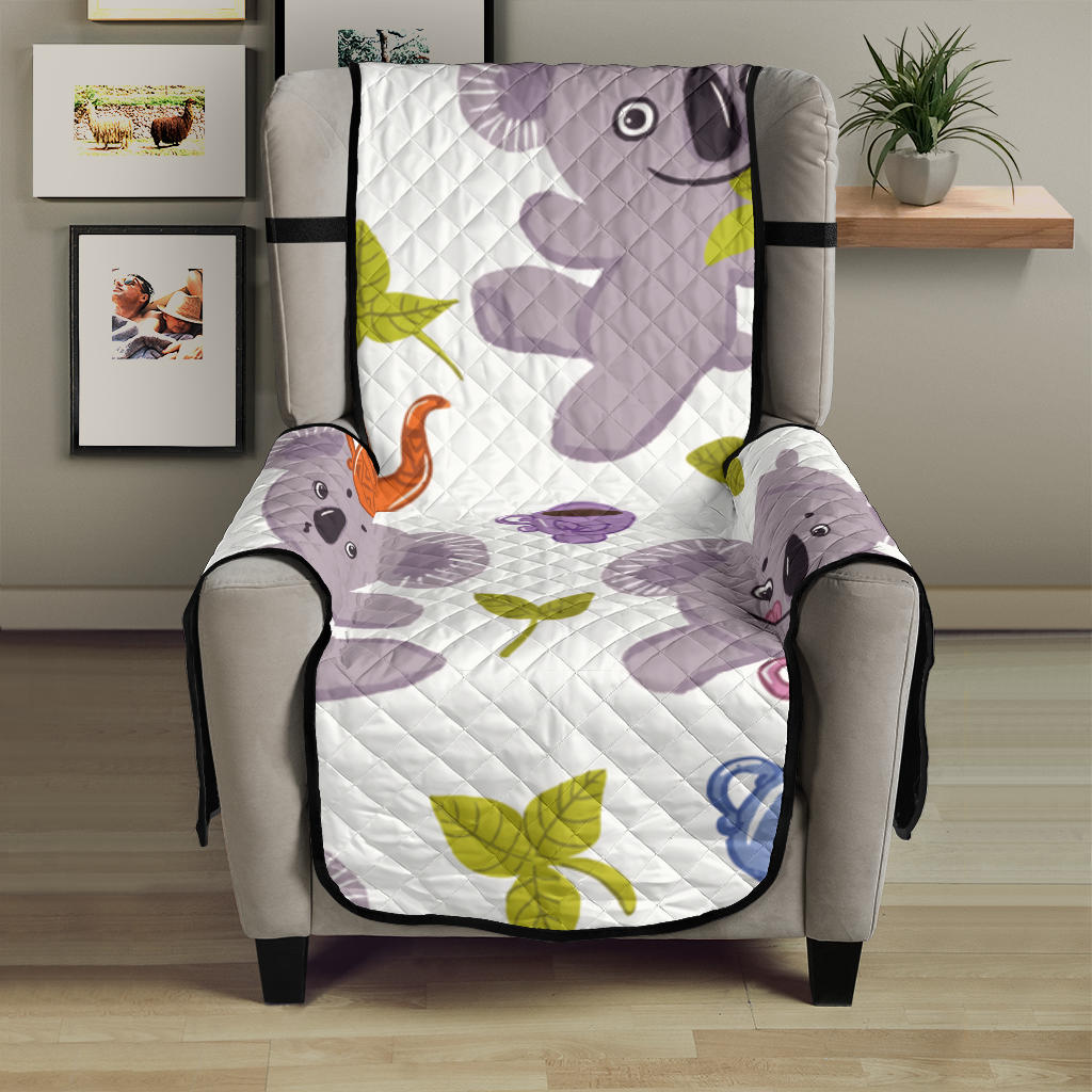 Cute koalas teapots tea Chair Cover Protector