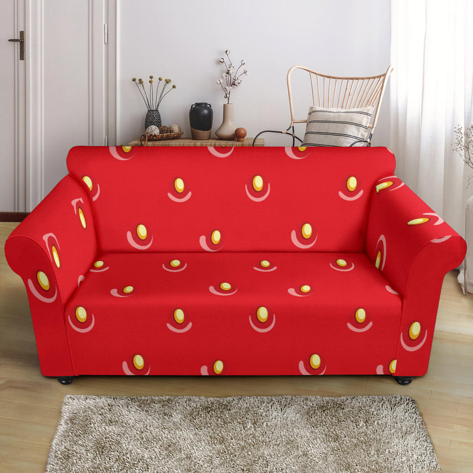 Strawberry Texture Skin Pattern Loveseat Couch Slipcover