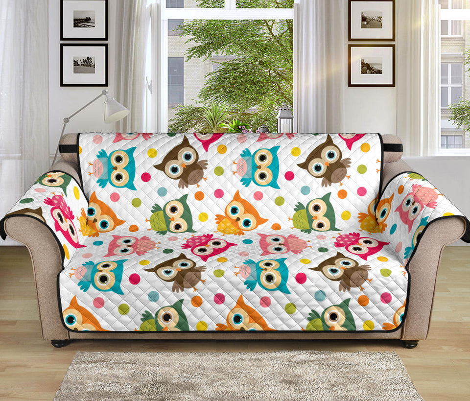 Color cute owl pattern Sofa Cover Protector