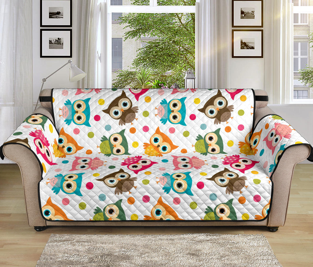 Color cute owl pattern Sofa Cover Protector