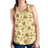 peanuts design pattern Women Racerback Tank Top