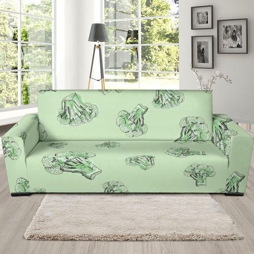 Broccoli Sketch Pattern Sofa Slipcover