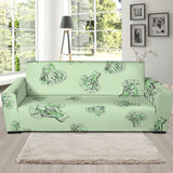 Broccoli Sketch Pattern Sofa Slipcover