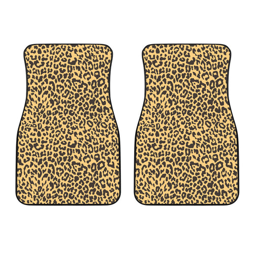 Leopard Skin Print Front Car Mats