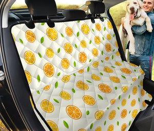 Oranges Leaves Pattern Dog Car Seat Covers