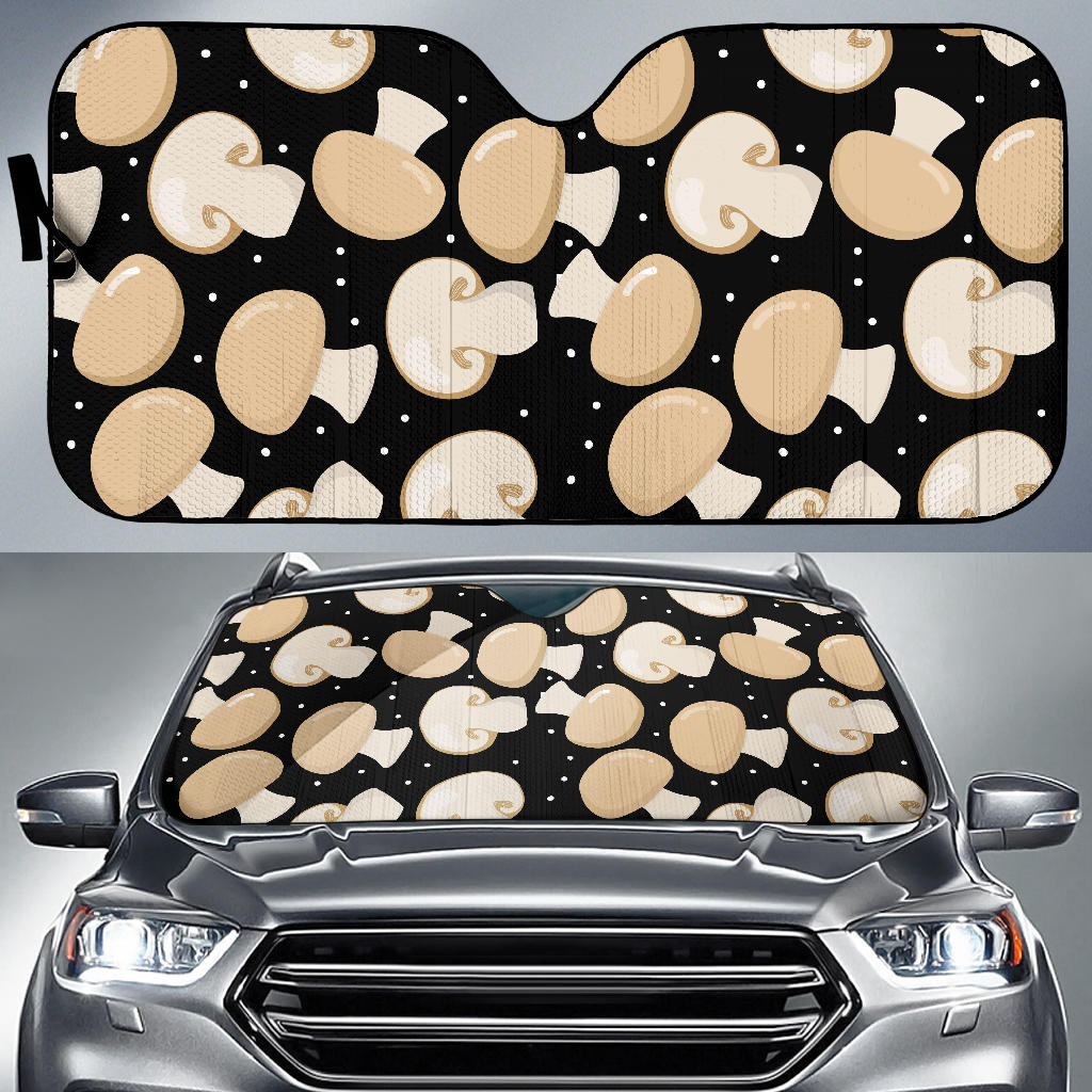 Champignon Mushroom Pattern Car Sun Shade