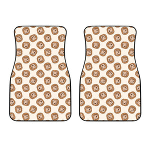 Lion Pattern Print Design 01 Front Car Mats