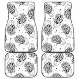 Hand Drawn French Fries Pattern Front And Back Car Mats