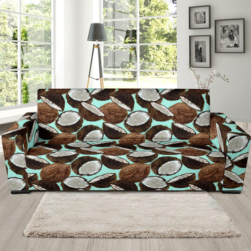 Coconut Pattern Print Design 03 Sofa Slipcover