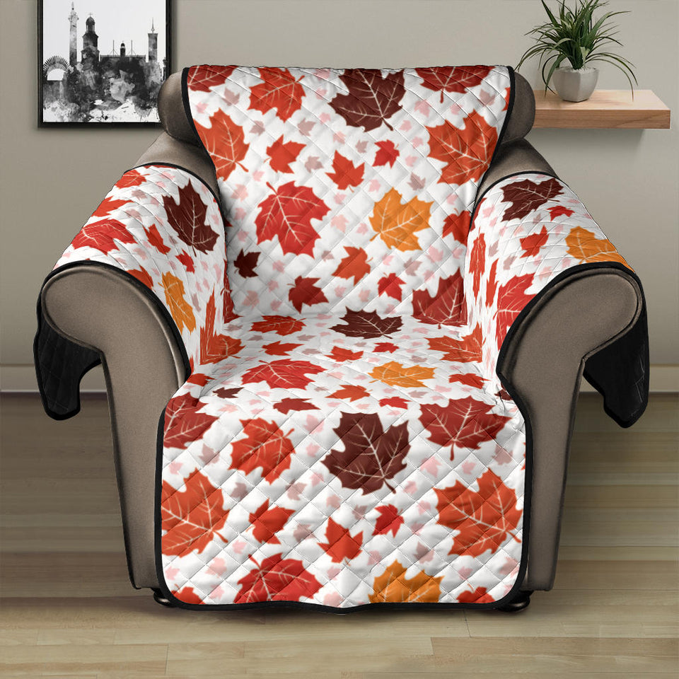 Colorful Maple Leaf pattern Recliner Cover Protector