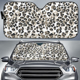 Leopard Skin Print Pattern Car Sun Shade