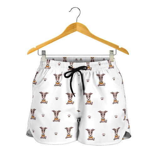 Greyhound Pattern Print Design 05 Women Shorts