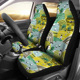 Hand Drawn Windmill Pattern  Universal Fit Car Seat Covers