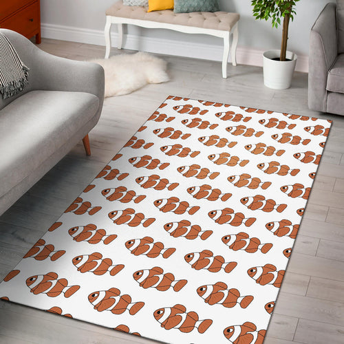 Clown Fish Pattern Print Design 05 Area Rug