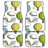Hot Air Balloon Bird Cloud Pattern Front And Back Car Mats
