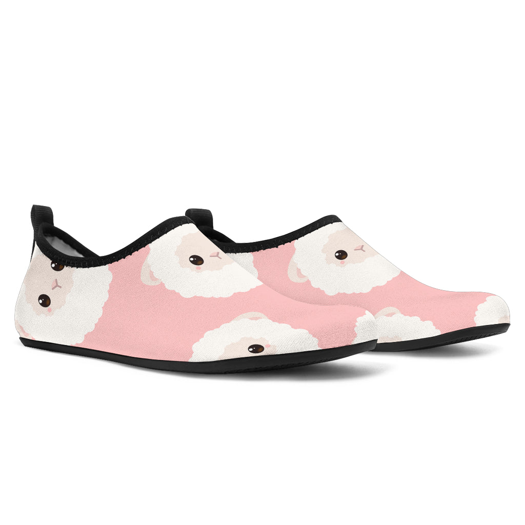 Cute Sheep Pattern Aqua Shoes