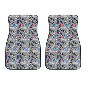 Skate Board Pattern Print Design 03 Front Car Mats