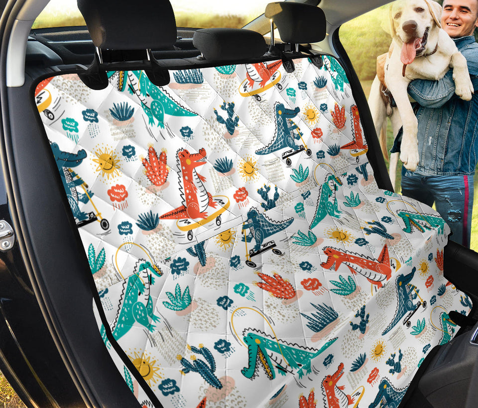 Cute Crocodile Pattern Dog Car Seat Covers