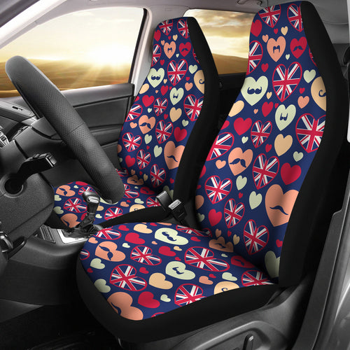British Pattern Print Design 02 Universal Fit Car Seat Covers