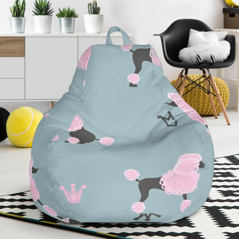 Poodle Dog Pattern Bean Bag Cover