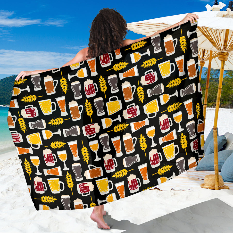 Beer Type Pattern Sarong